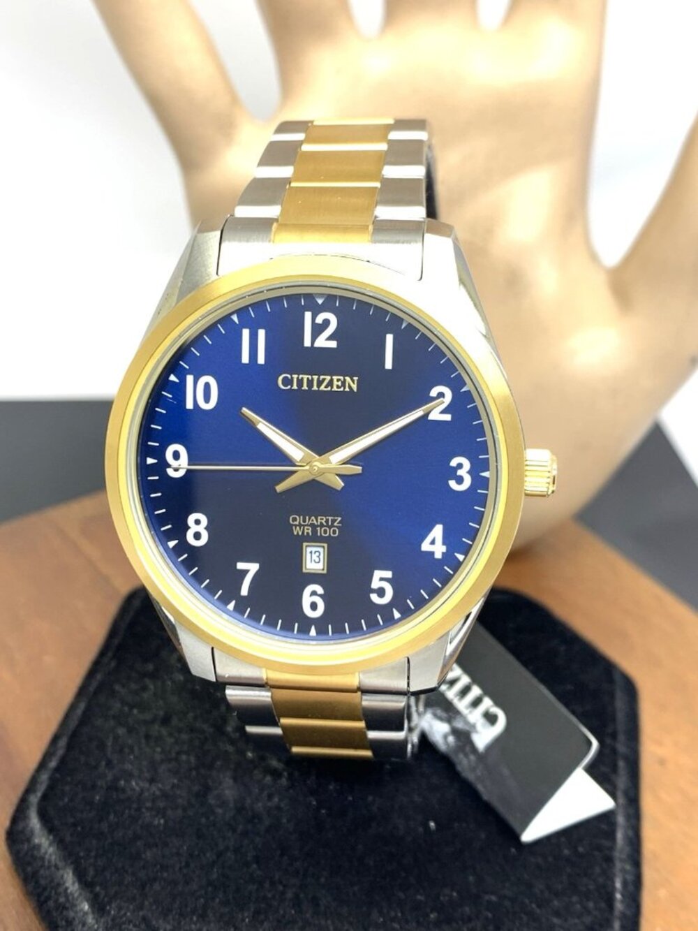 Citizen Men's Watch BI1036-57L Quartz Blue Dial Two Tone Stainless Steel 42mm